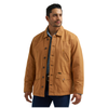 112381924 Wrangler Men's Flannel Lined Barn Coat - Brown Sugar