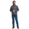 112381929 Wrangler Men's George Strait Knit 1/4 Zip Pullover - Blue