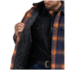 112382020 Wrangler Men's Quilted Lined Flannel Shirt Jacket - Night Sky
