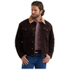 112382099 Wrangler Men's Sherpa Lined Corduroy Jacket - Black Coffee
