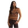 112382527 Wrangler Women's Retro Americana Sweater Vest - Brown