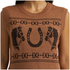112382527 Wrangler Women's Retro Americana Sweater Vest - Brown