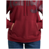 112382644 Wrangler Women's Retro Punchy Logo Hoodie - Burgundy
