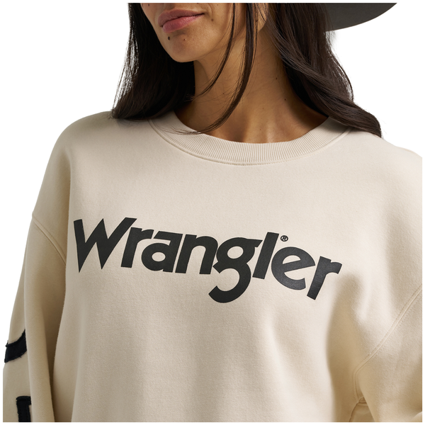 112382672 Wrangler Women's Retro® Vintage Crewneck Sweatshirt - White