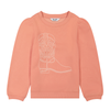 112382684 Wrangler Girls' Western Boot Graphic Sweatshirt - Pink