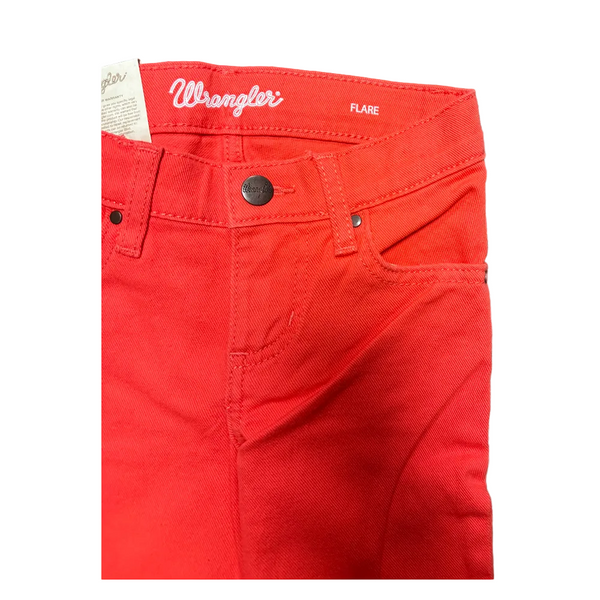 112382690 Wrangler Girls' Slim Fit Alexa Flare Jean - Coral