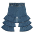 112382701 Wrangler Baby & Toddler Girls Pull Up Tiered Flare Jean - Denim