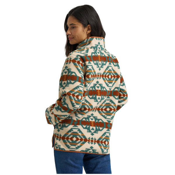 112382729 Wrangler Women's Retro® Vintage Sherpa Zip Pullover - Pale Prairie