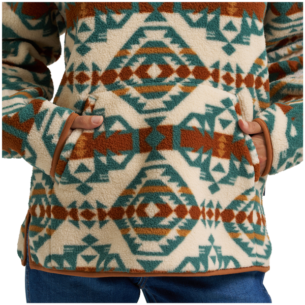 112382729 Wrangler Women's Retro® Vintage Sherpa Zip Pullover - Pale Prairie