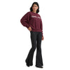112382793 Wrangler X Lainey Wilson Women's Rodeo Nights Sweatshirt - Burgundy