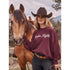 112382793 Wrangler X Lainey Wilson Women's Rodeo Nights Sweatshirt - Burgundy