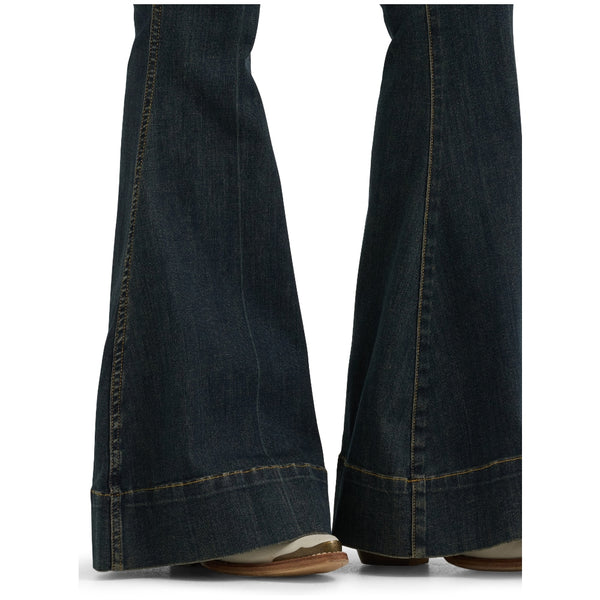 112382900 Wrangler X Lainey Wilson Women's Pintuck Pull On Bell Bottom Jean - Sandrider