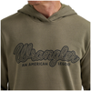 112383996 Wrangler Men's Regular Fit Western Hoodie - Dusty Olive