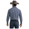 112384657 Wrangler 20X Men's Classic Fit Competition Advanced Comfort Long Sleeve Shirt - Blue