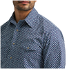112384657 Wrangler 20X Men's Classic Fit Competition Advanced Comfort Long Sleeve Shirt - Blue