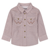 112384731 Wrangler Baby Boy Long Sleeve Shirt - Brown Print