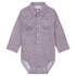 112384756 Wrangler Baby Boy Long Sleeve Bodysuit - Purple/Grey