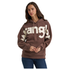 112385387 Wrangler Women's Wide Open Spaces Logo Hoodie - Brown