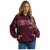 112385403 Wrangler Women's Retro Punchy Classic Hoodie - Port