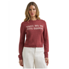 112385416 Wrangler Women's Retro Americana Crew Neck Sweater - Rose