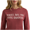 112385416 Wrangler Women's Retro Americana Crew Neck Sweater - Rose