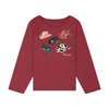 112385506 Wrangler Girls Long Sleeve Western Hats T-Shirt - Rose