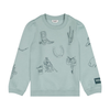 112385510 Wrangler Girls' Western Print Sweatshirt  - Blue