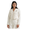112385568 Wrangler Lainey Wilson Long Sleeve Denim Top - White