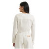 112385568 Wrangler Lainey Wilson Long Sleeve Denim Top - White