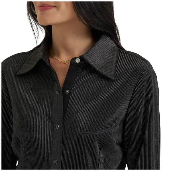 112385576 Wrangler X Lainey Wilson Women's Long Sleeve Shirt - Black