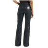 112385583 Wrangler Lainey Wilson Women's Flare Faux Leather Jean - Black