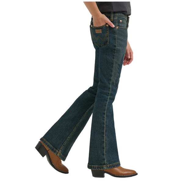 112385595 Wrangler X Lainey Wilson Girls Boot Hugger Jean - Denim