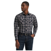 112385602 Wrangler Men's Retro Long Sleeve Modern Fit Shirt - Black
