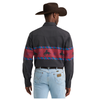 112385790 Wrangler Men's Classic Fit Vintage Inspired Long Sleeve Shirt - Black