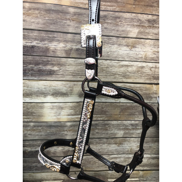 1231-103 Kathy's Show Halter Congress Cut with Clear Stones - Yearling Size