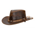 13011 Outback Trading Company Ridge Leather Hat - Brown