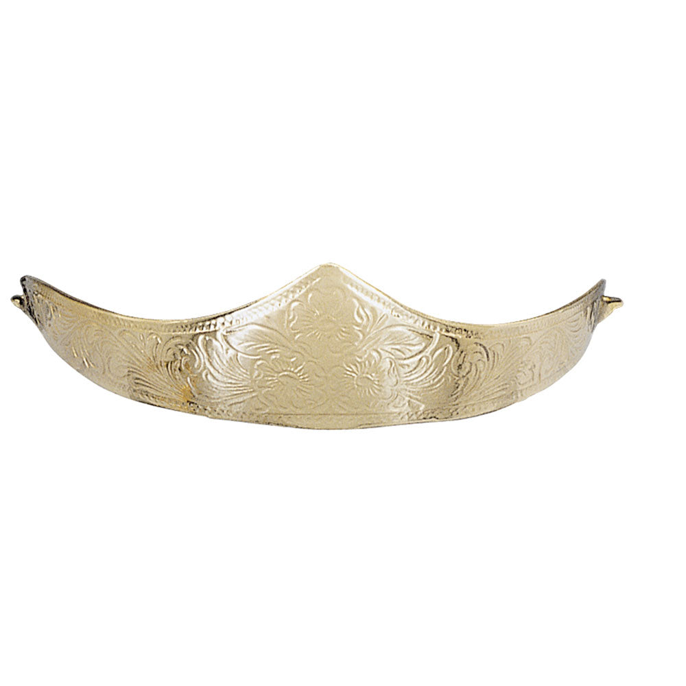 1411601 Brass Cowboy Boot Engraved Heel Cap