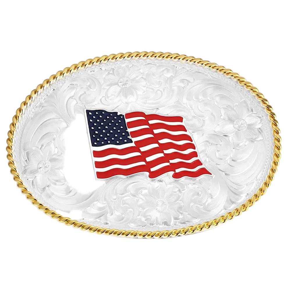 1849-874 Montana Silversmiths America the Great Buckle