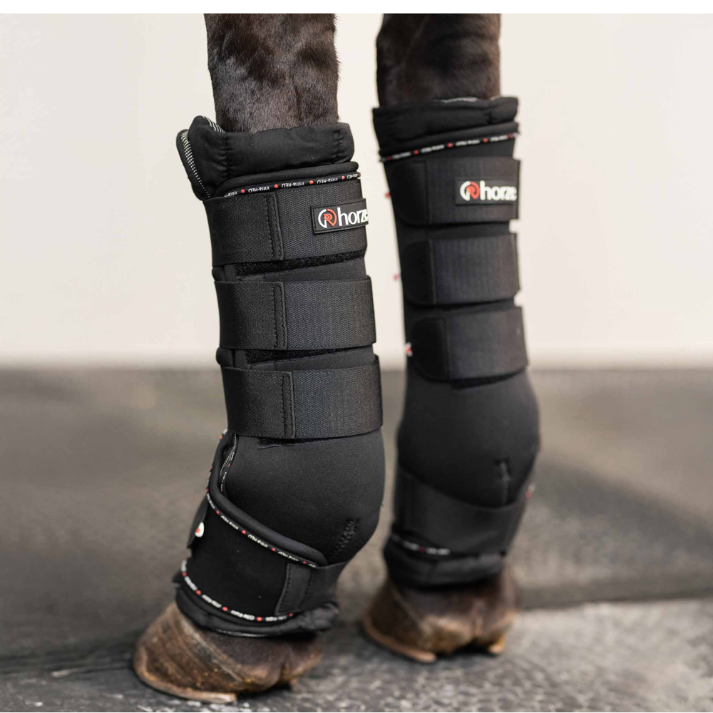 18593 Horze Cairo Infrared Therapy Stable Boots - Anthracite Dark Grey