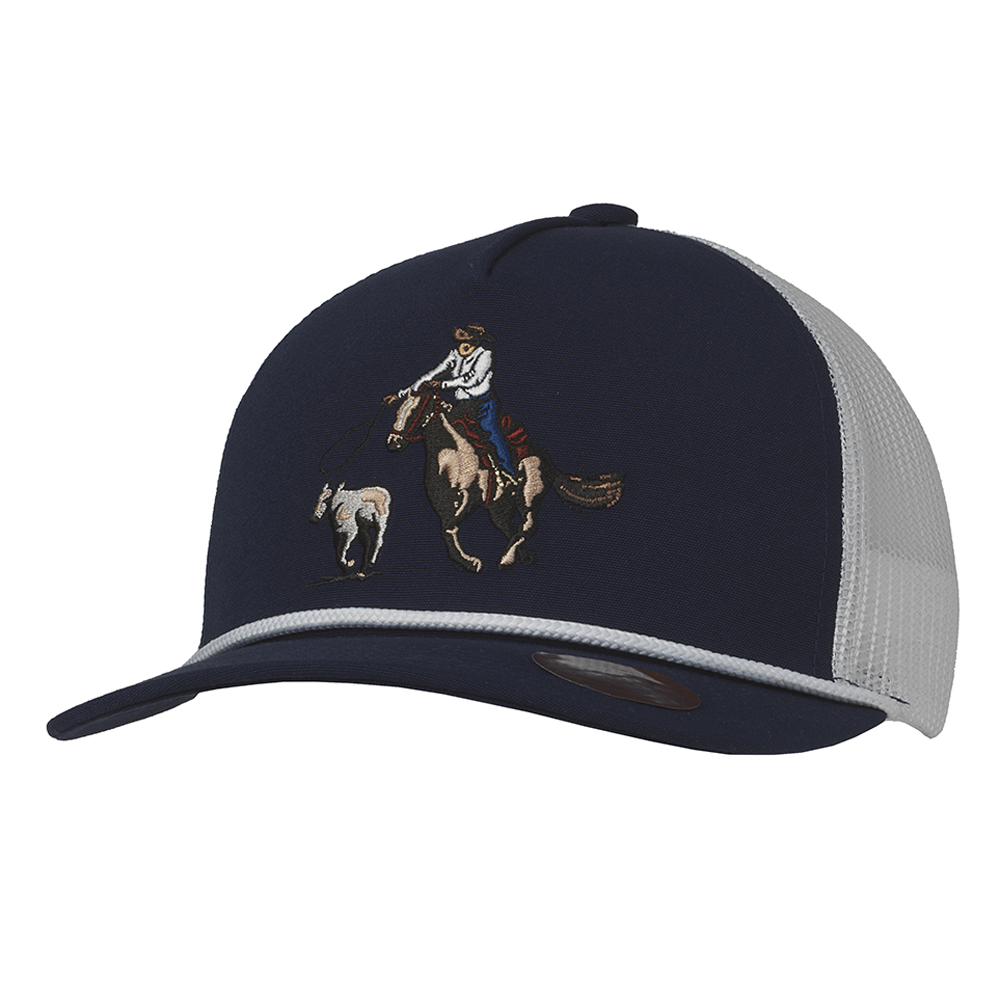 191001603 Ranch Craft Originals Men's Calf Roper Snapback Cap - Navy