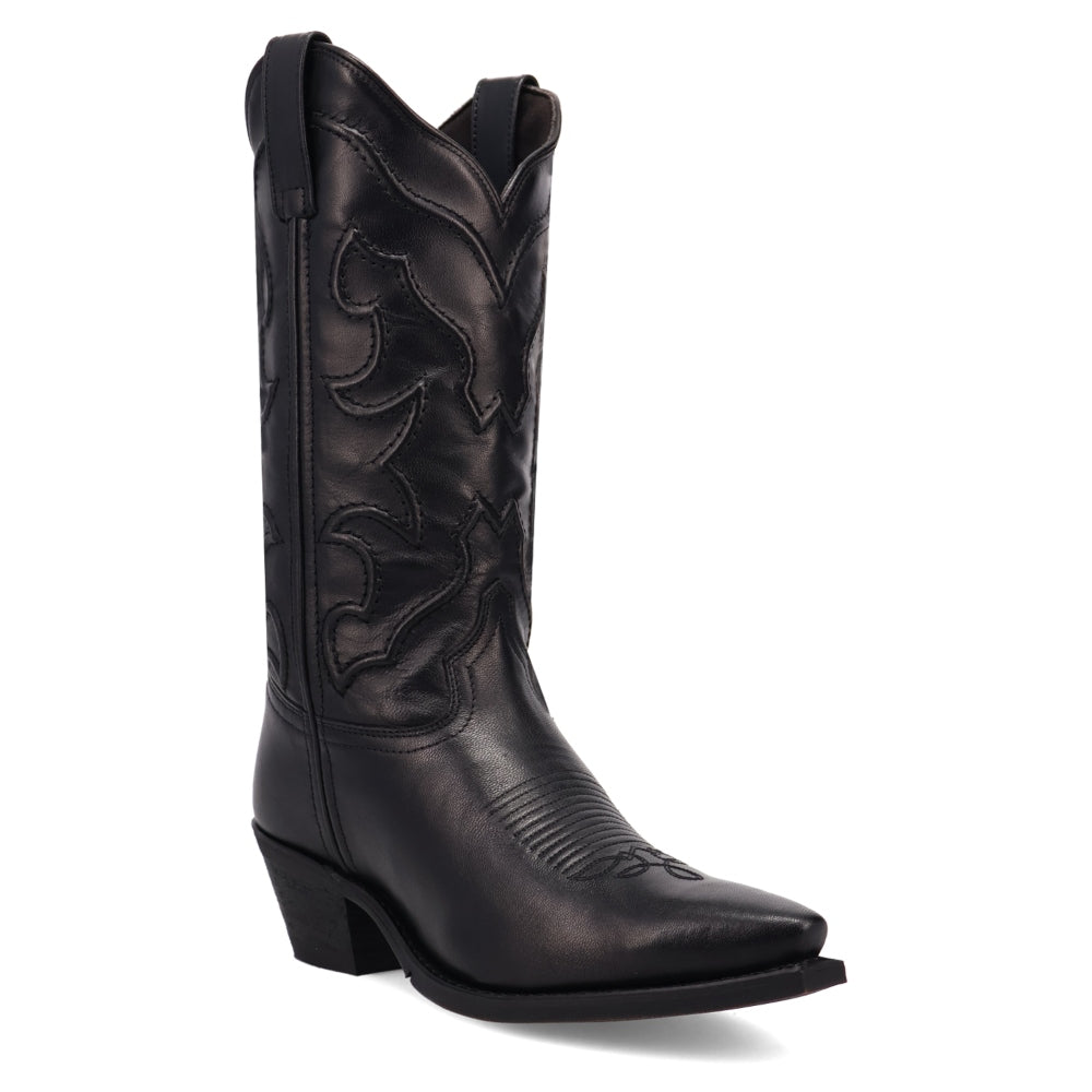 20045 Laredo Ladies Reva Snip Toe Western Cowboy Boot Black