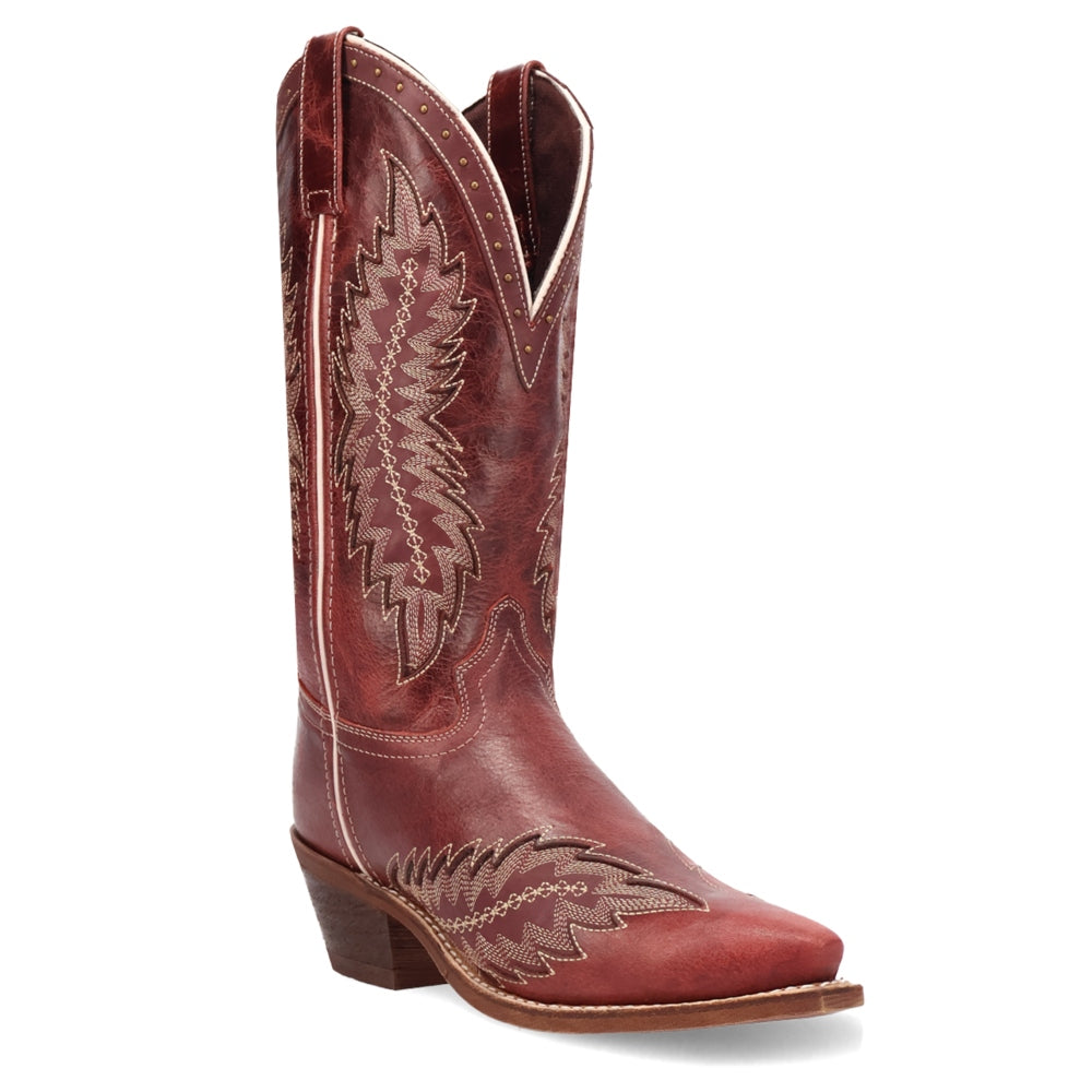 20058 Laredo Women's Coyote Creek Western Cowboy Boot - Red Brown