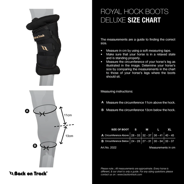 2022900 Back On Track Royal Padded Hock Boots Deluxe - Black