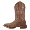 2038 Laredo Women's Spurred Wide Square Toe Cowboy Boot - Tan