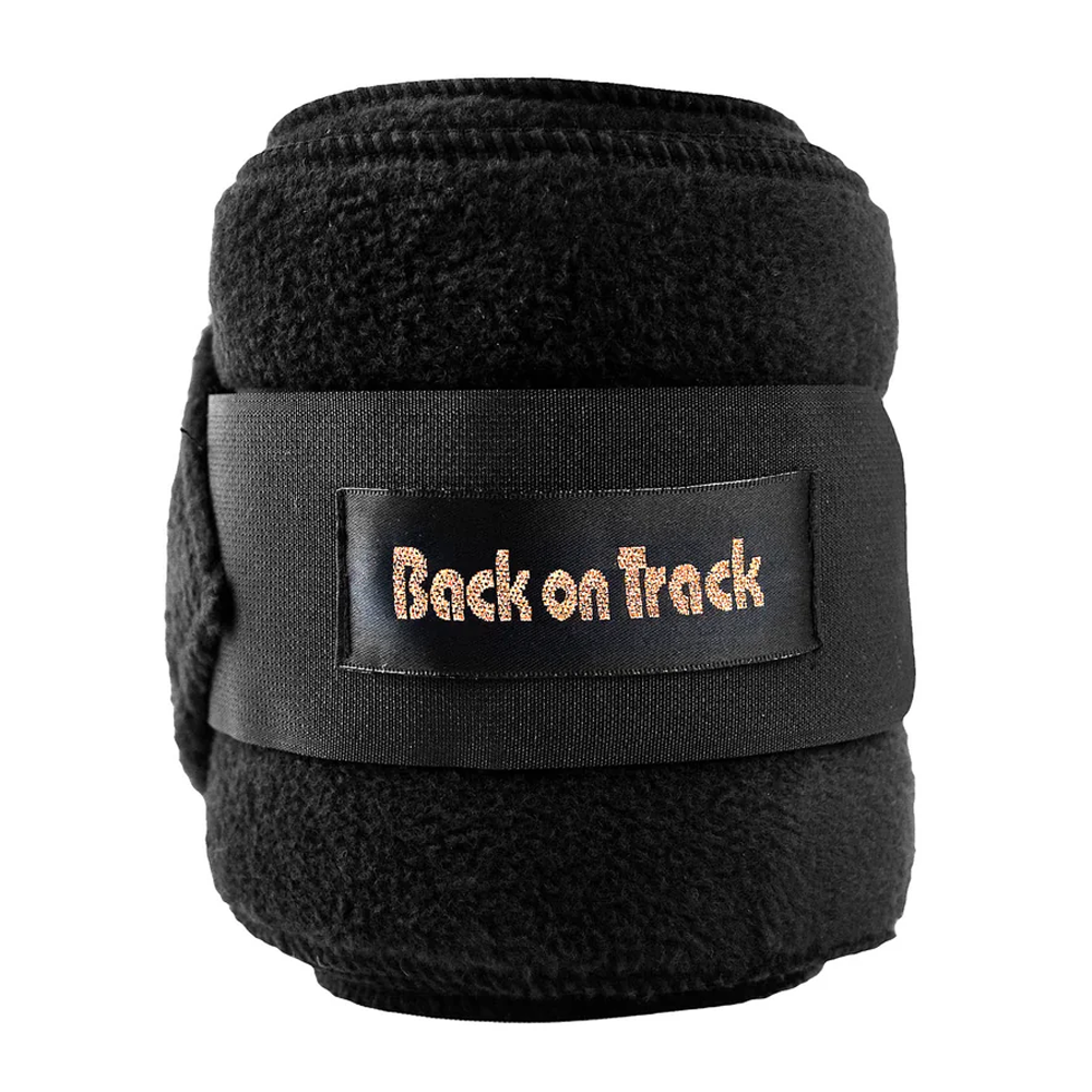 2040000 Back On Track Polo Fleece Leg Wraps - Black