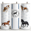 Black Stallion Designs 20oz Horse Tumbler - Life Is Better With A Horse Medallion