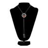 22414 Double S Bolo Tie - Poker Chip
