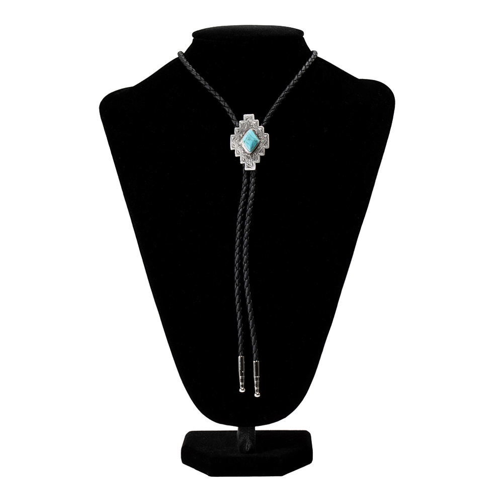 22417 Double S Bolo Tie - Southwest Concho