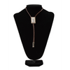 22421 Double S Bolo Tie - Rectangle Buck Lace