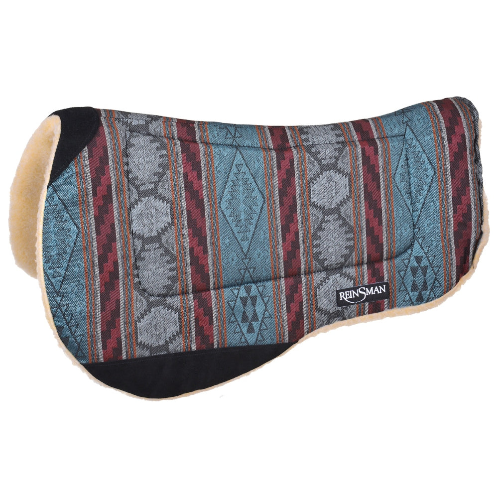 22609 Reinsman Contoured Round Fleece Trail Pad - Diablo Teal